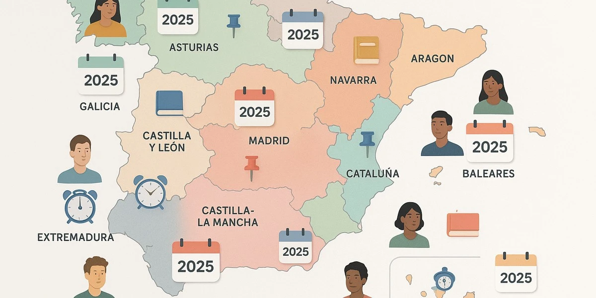 Calendario 2025 de pruebas de acceso a Grado Superior por comunidad autónoma